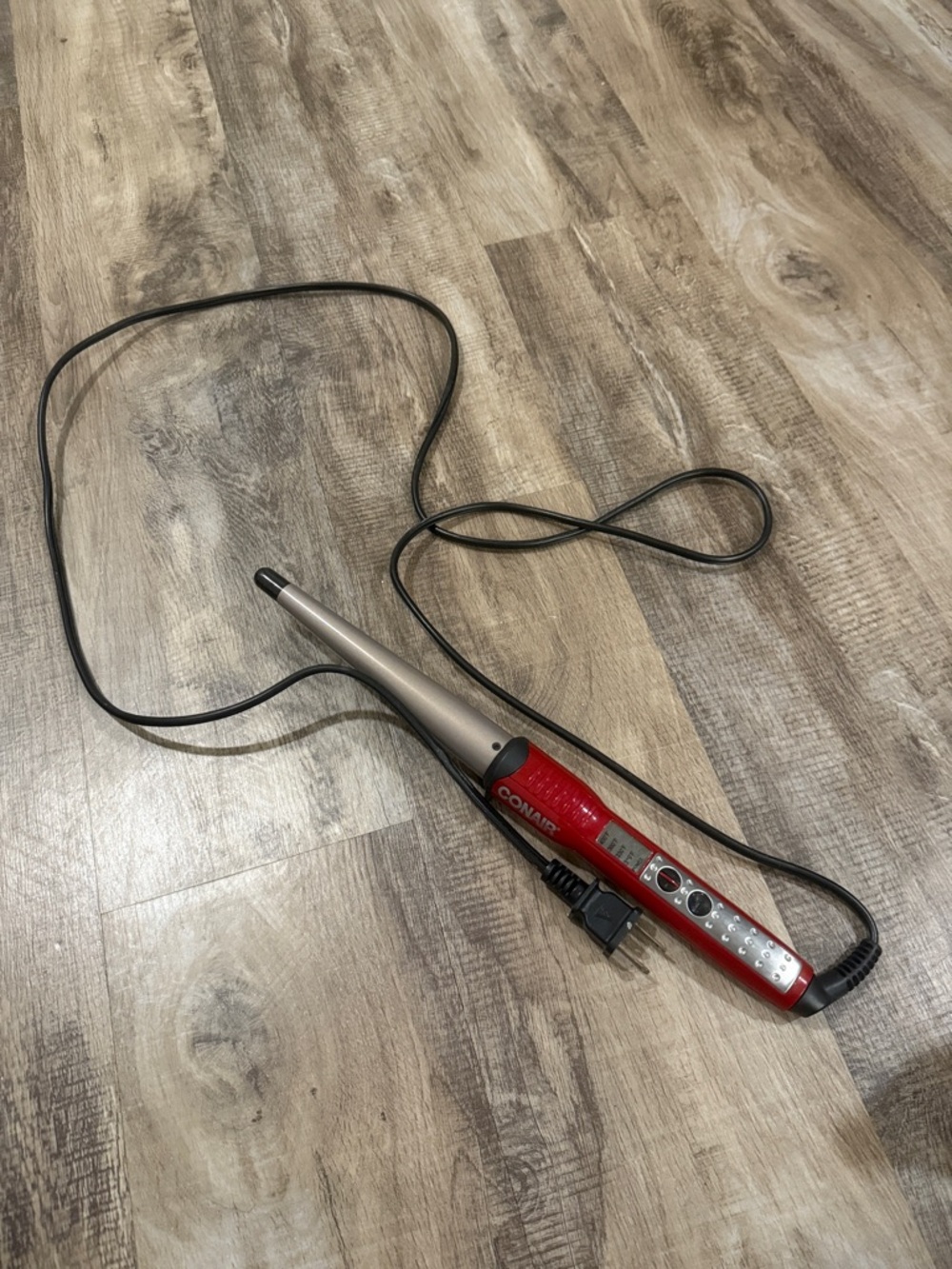 Conair Red Tapered Curling Wand - Red/Gray